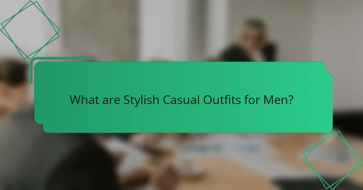 What are Stylish Casual Outfits for Men?
